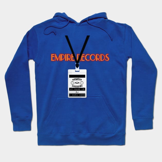 Empire Records Employee Badge - A.J. Hoodie by 3 Guys and a Flick